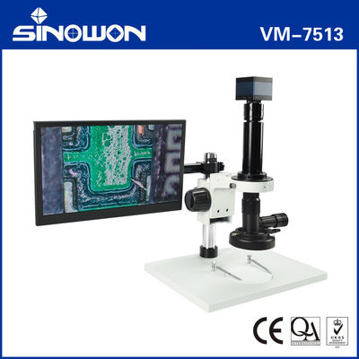 Microscopio video monoculare VM-7513 Microscopio Zoom 10X - 200X per orologi da gioielleria
