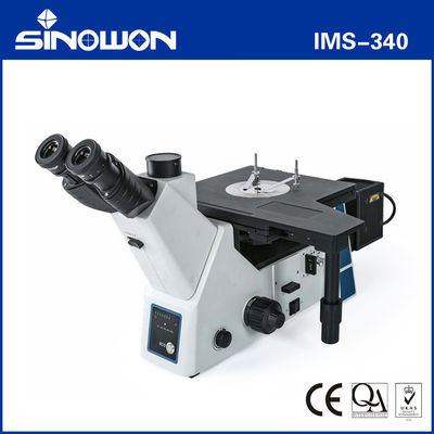 Microscopio metallurgico inverto trinoculare 5X 10X 20X 50X 100X Obiettivo IMS-340