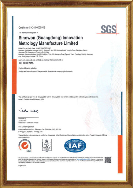 Porcellana Hoyamo and Sinowon Inc Certificazioni