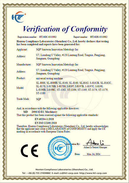 Porcellana Hoyamo and Sinowon Inc Certificazioni