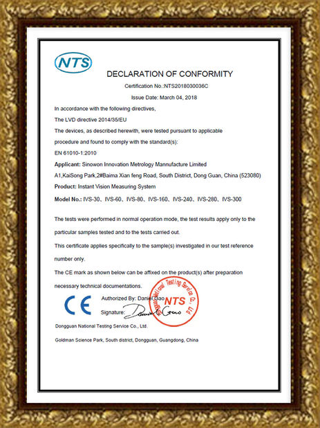 Porcellana Hoyamo and Sinowon Inc Certificazioni